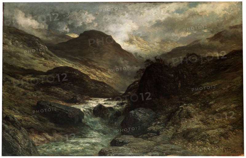 'A Canyon', 1878.  Artist: Gustave Doré
