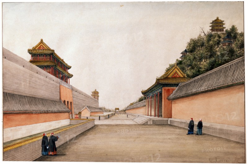 'Chinese Sketches, the Winter Palace in Beijing', c1804-c1806. Artist: Ivan Petrovich Alexandrov