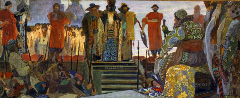 'A Boyar's Execution During the Reign of Tsar Ivan the Terrible', 1906.  Artist: Vasili Vladimirov