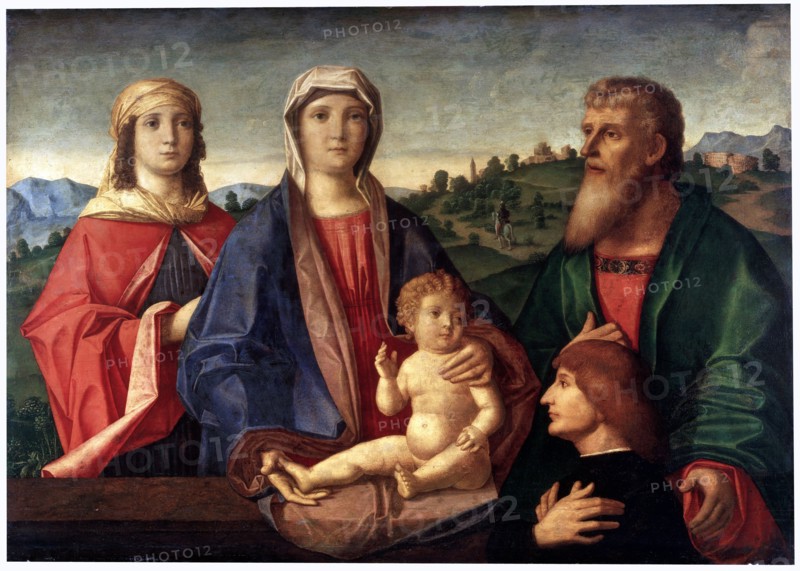 'Madonna and Child with Saints and Donator', c1504. Artist: Pasqualino Veneto