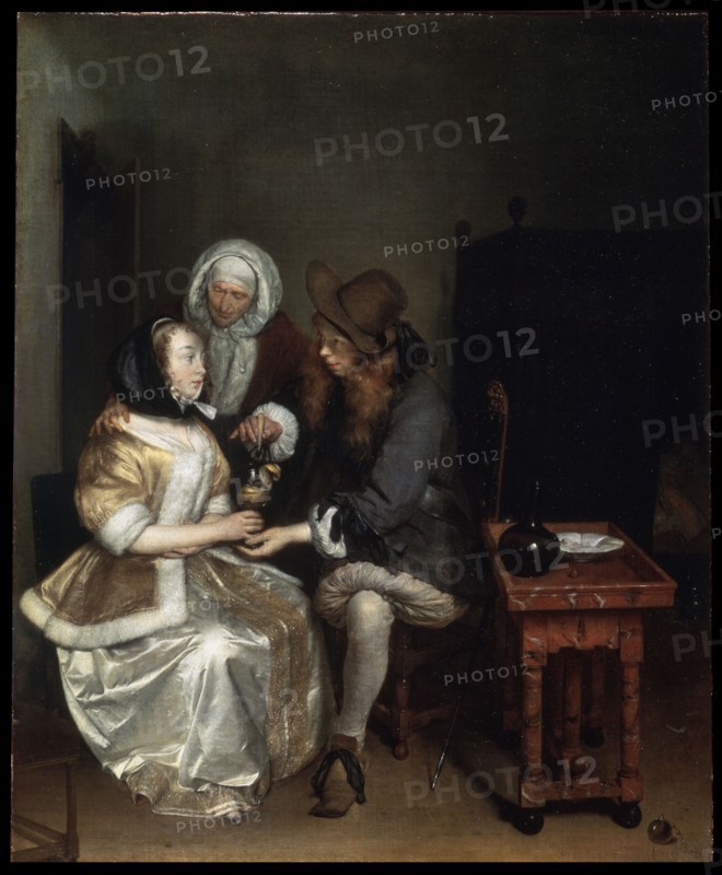 'A Glass of Lemonade', 1660s.  Artist: Gerard Terborch II