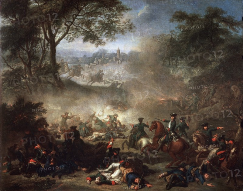 'The Battle of Lesnaya', 1717.  Artist: Jean-Marc Nattier