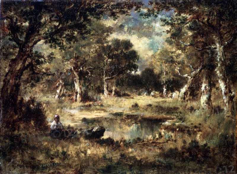'Forest Swamp', 1870.  Artist: Narcisse Virgile Diaz de la Pena