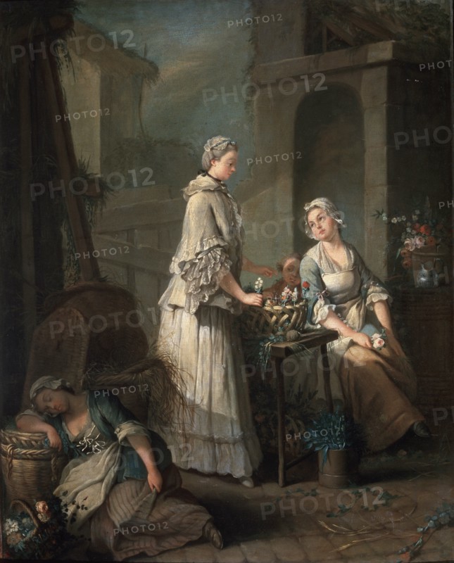 'A Flower Girl', c1795-c1799.  Artist: Jean-Baptiste Charpentier the elder
