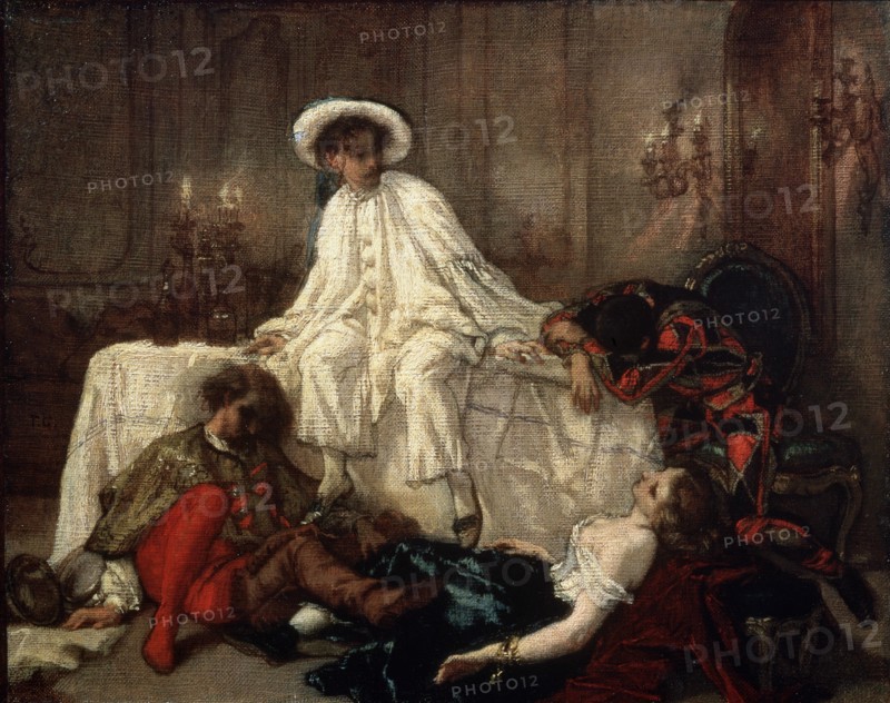 'After the Masquerade', 1850s.  Artist: Thomas Couture