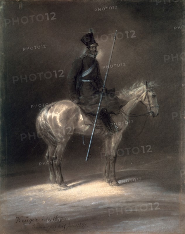 'Cossack on Horseback', 1837.  Artist: Franz Kruger