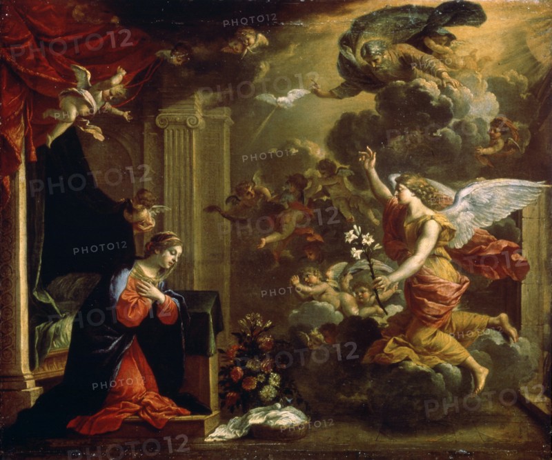 'The Annunciation', 17th century.  Artist: Eustache Le Sueur