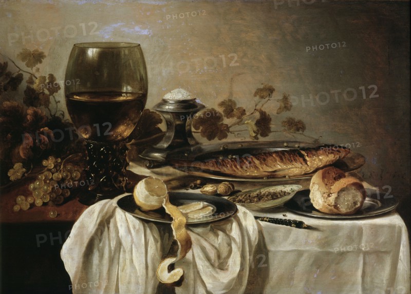 'Breakfast', 1646.  Artist: Pieter Claesz