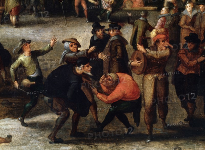 'Carnival' (detail), early 17th century. Artist: Louis de Caullery