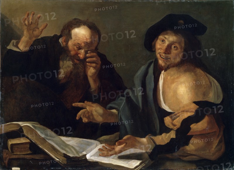 'Heraclitus and Democritus', early 17th century. Artist: Dirck van Baburen