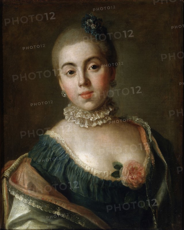 'Portrait of Countess Anna Golitsyna, Baroness Stroganova', 1759.  Artist: Pietro Rotari