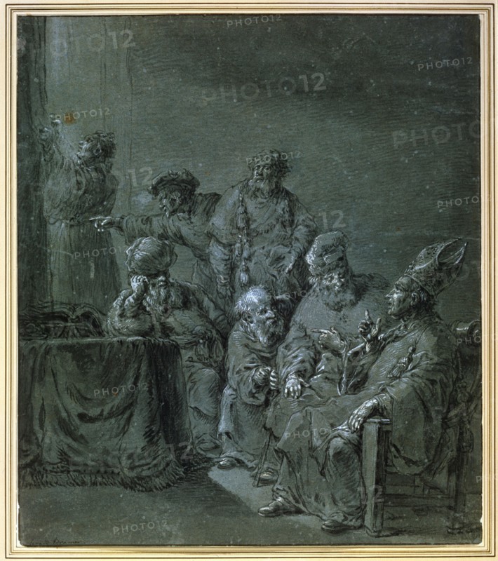 'A Biblical Subject', 17th century.  Artist: Leonard Bramer