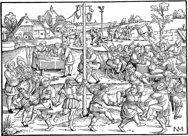 The Dance of the Noses at Gimpelsbrunn, 1534.