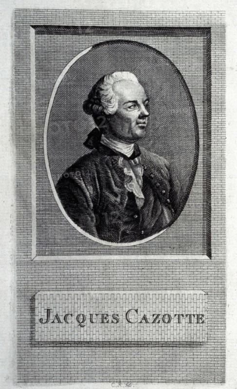 Portrait of the author Jacques Cazotte (1720-1792), 18th century. Creator: French master.