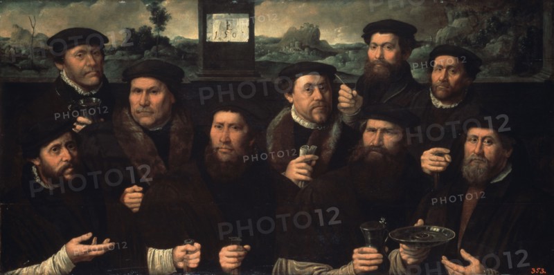 Group Portrait of the Amsterdam Shooting Corporation', 1561. Creator: Jacobsz, Dirck (ca. 1497-1567).