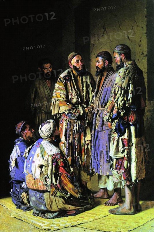 The politicians in an opium shop. Tashkent', 1870. Creator: Vereshchagin, Vasili Vasilyevich (1842-1904).