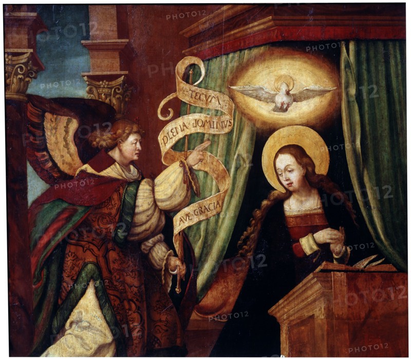 The Annunciation', c1520. Creator: South German master (16th century).