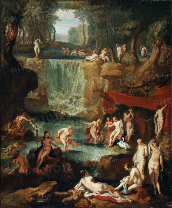 Diana and Actaeon', 1743. Creator: Prenner, Georg Kaspar, von (1720-1766).