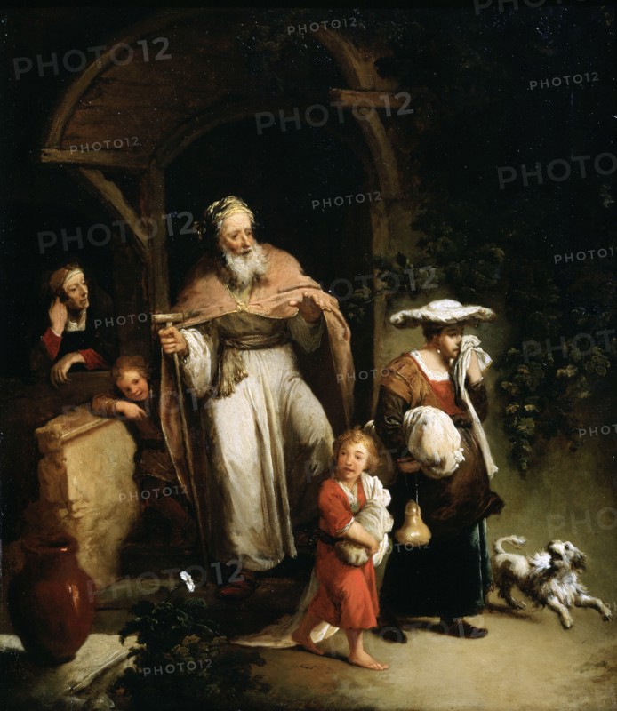 The Expulsion of Hagar', 18th century.  Creator: Dietrich, Christian Wilhelm Ernst (1712-1774).