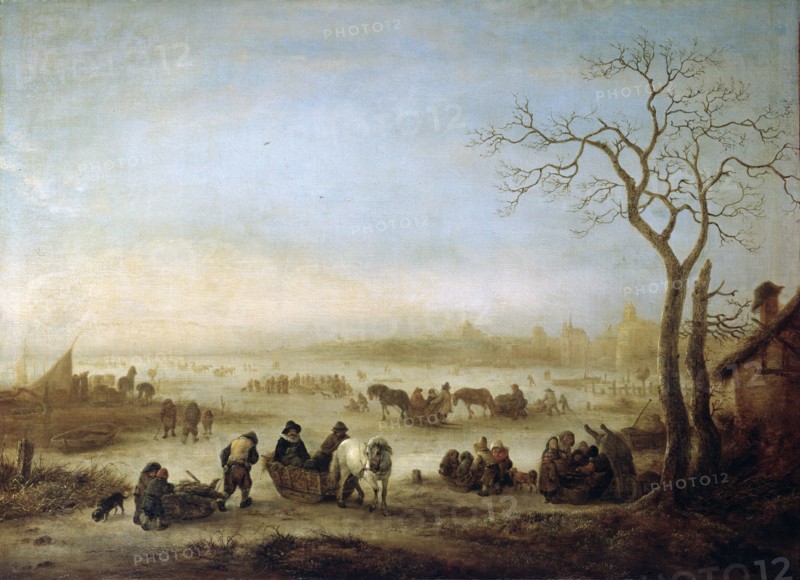 Frozen Lake', 1648. Creator: Ostade, Isaac van  .