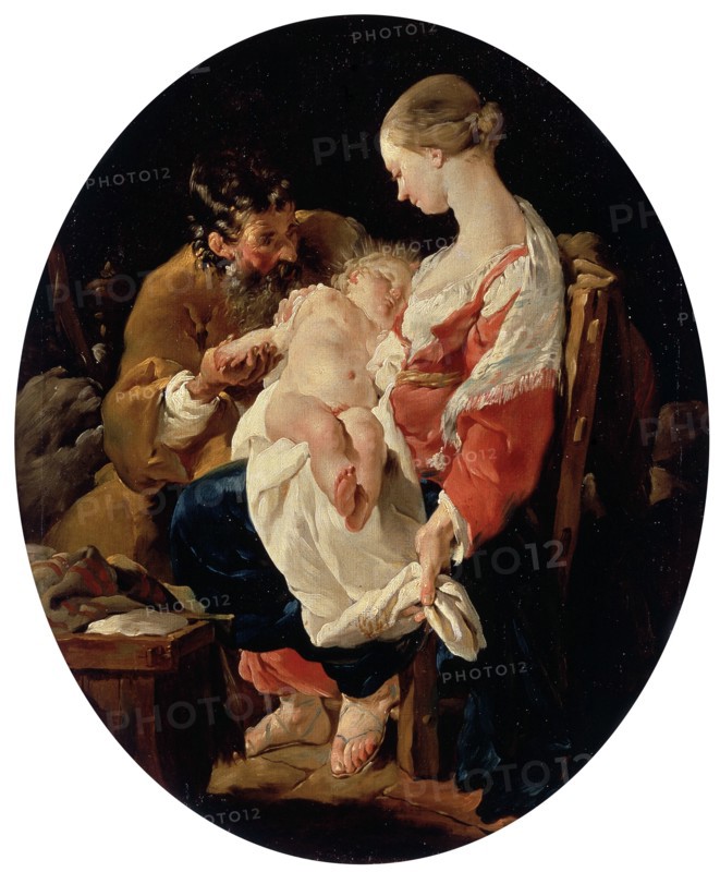 The Holy Family', 18th century. Creator: Hallé, Noël (1711-1781).
