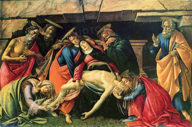 Lamentation over the Dead Christ', 1490-1492. Creator: Botticelli, Sandro (1445-1510).