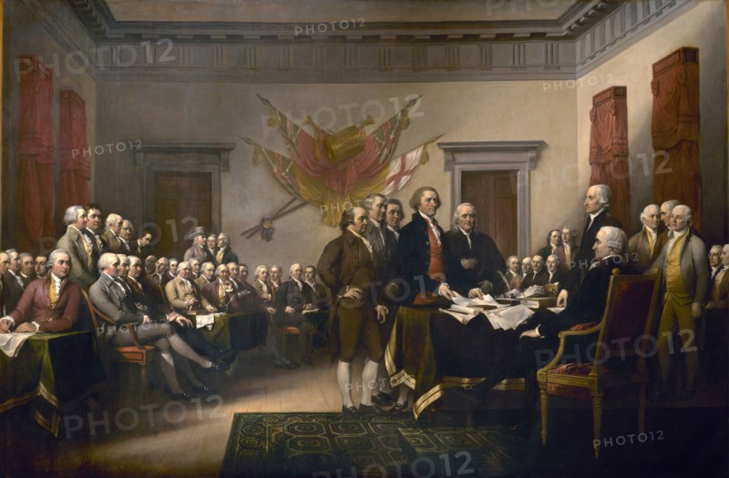 Declaration of Independence', 1819. Creator: Trumbull, John (1756-1843).