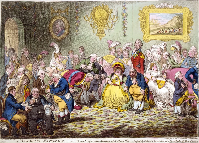 L'Assemblée Nationale, 1804.  Creator: Gillray, James (1757-1815).