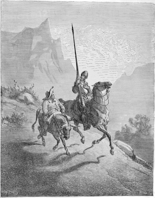 Illustration to the book "Don Quixote de la Mancha" by M. de Cervantes, 1863.  Creator: Doré, Gustave (1832-1883).