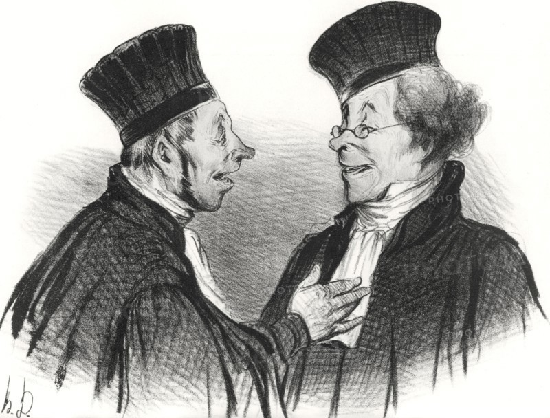 My dear! You fainted... admirably. It really made a lasting impression!, 1838.  Creator: Daumier, Honoré (1808-1879).