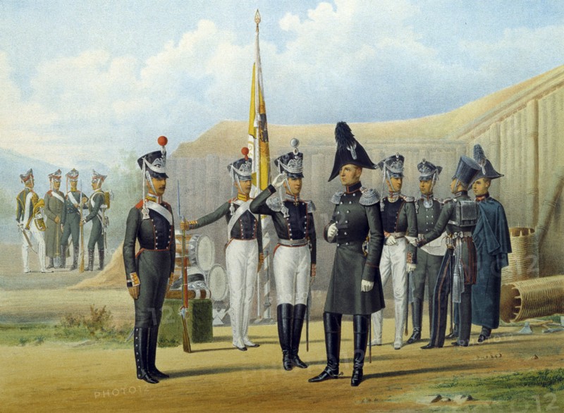 Imperial Life-Guards Sapper Battalion, 1812.  Creator: Anonymous.