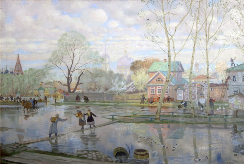Spring', 1921. Creator: Kustodiev, Boris Michaylovich (1878-1927).