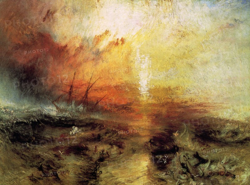 The Slave Ship (Slavers Throwing overboard the Dead and Dying, Typhon Coming On), 1840.  Creator: Turner, Joseph Mallord William (1775-1851).