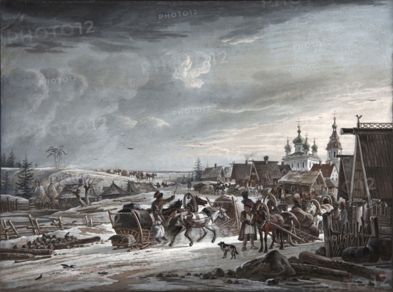 Winter', 1825. Creator: Orlowski (Orlovsky), Alexander Osipovich (1777-1832).