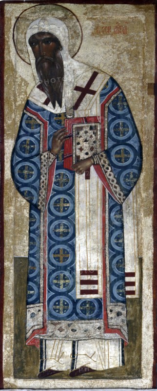 Saint Metropolit Alexius, 16th century.  Creator: Russian icon.