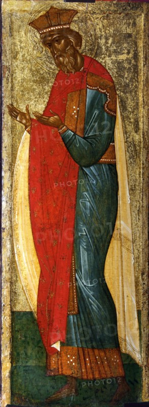 Saint Vladimir of Kiev, early 15th century. Creator: Russian icon.