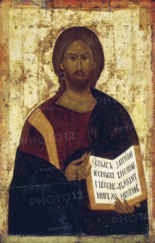 Christ Pantocrator, 1387-1395.  Creator: Byzantine icon.