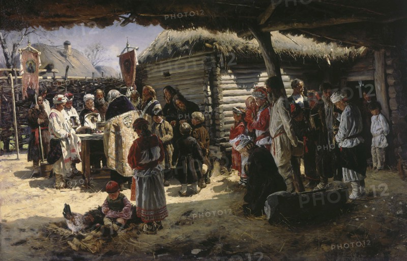 An Easter Prayer', 1887-1888.  Creator: Makovsky, Vladimir Yegorovich (1846-1920).