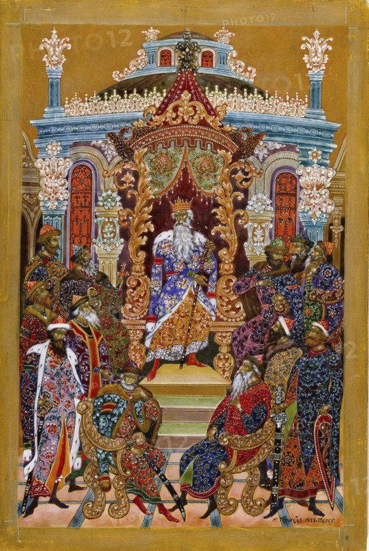 Prince enthroned, 1932-1933.  Creator: Golikov, Ivan Ivanovich (1886-1937).