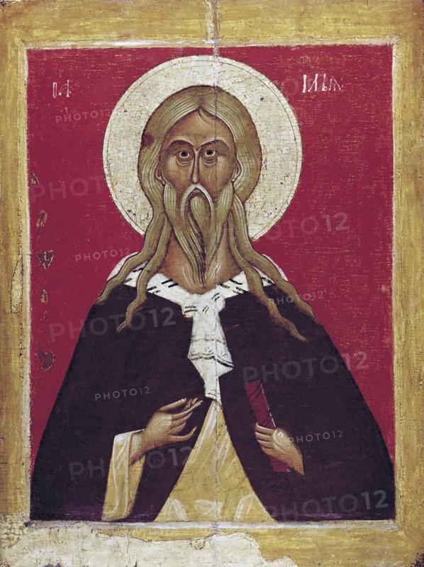 The Prophet Elijah, end 14th - early 15th century. Creator: Russian icon.