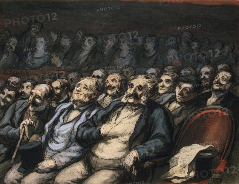 Orchestra Seat, 1856-1858. Creator: Daumier, Honoré (1808-1879).