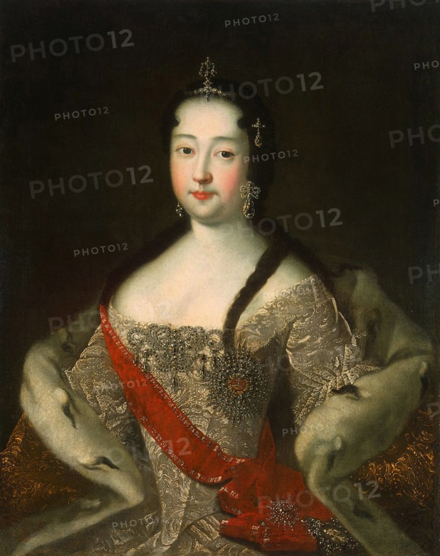 Portrait of the Tsesarevna of Russia Anna Petrovna of Russia', (1708-1728), after 1721. Creator: Adolsky, Ivan Grigorievich, the Elder (1686(1691?)-1758).
