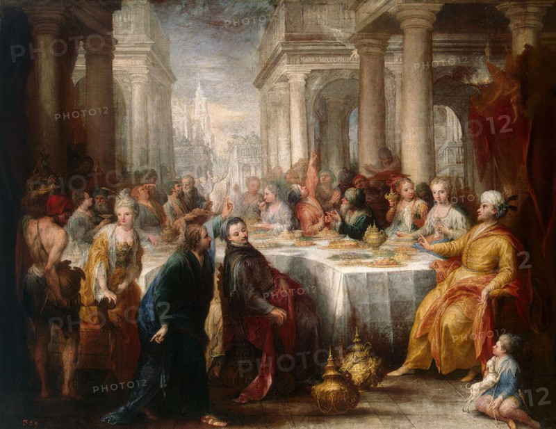 The Feast of Belshazzar', 1705. Creator: Celesti, Andrea (1637-1712).