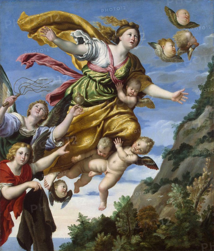 Mary Magdalene Taken up to Heaven', c1620. Creator: Domenichino (1581-1641).