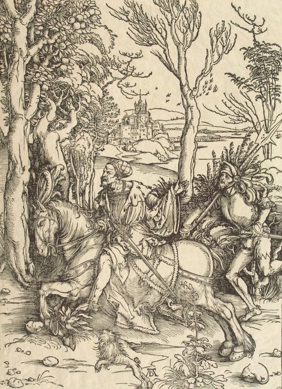 Knight and Lansquenet, c1497.  Creator: Dürer, Albrecht (1471-1528).