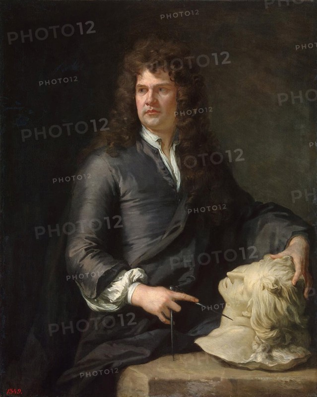 Portrait of the wood carver Grinling Gibbons', (1648-1721), before 1690. Creator: Kneller, Sir Gotfrey (1646-1723).