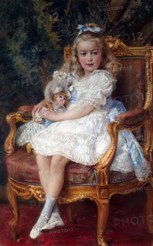 Portrait of Grand Duchess Maria Nikolaevna of Russia', (1899?1918), 1905. Creator: Makovsky, Konstantin Yegorovich (1839-1915).