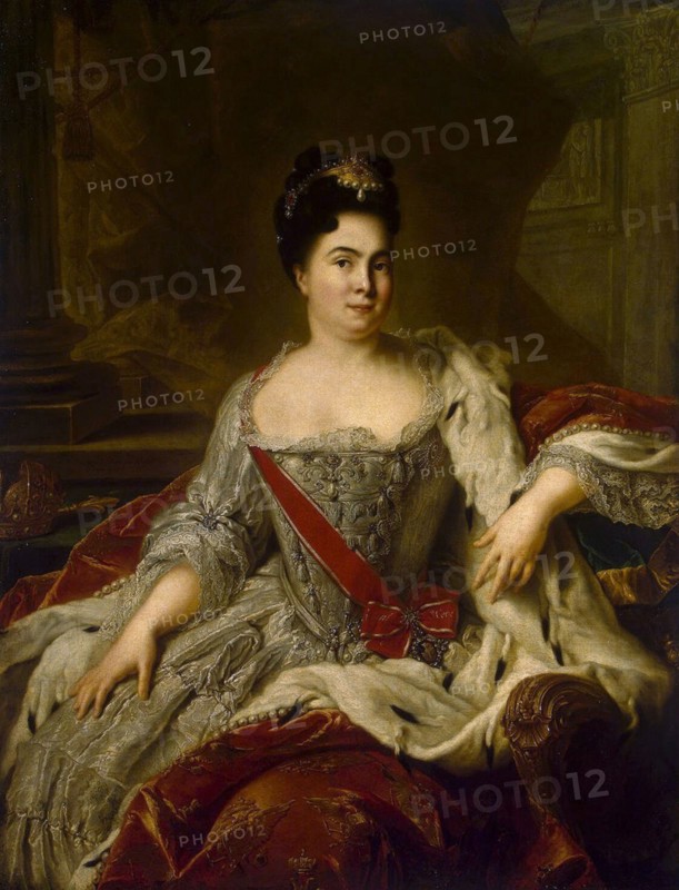 Portrait of Empress Catherine I', (1684-1727), 1717. Creator: Nattier, Jean-Marc (1685-1766).