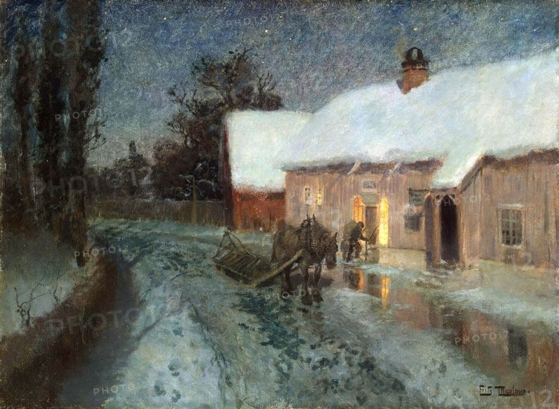 Night', 1880s. Creator: Thaulov, Fritz (1847-1906).