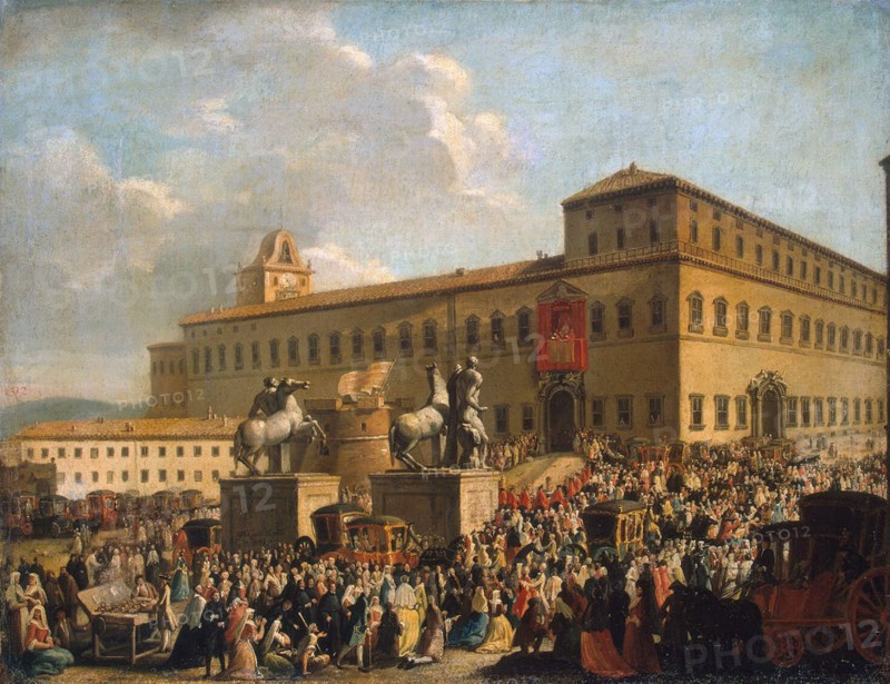 Festival Before the Quirinal Palace', 1767. Creator: Cioci, Antonio (1722-1792).